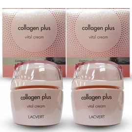 Lacover 라끄베르 콜라겐 플러스 바이탈 크림 60mlx2개/푸석한 피부/무료 dv Lakbever Collagen Plus Vital Cream 60mlx2/Dry Skin/Free DV