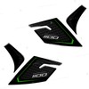 Resin Coated 3D Stickers Hand Guard Compatible with/Replacement for Kawasaki