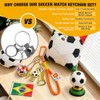 Soccer Fan Keychain Set - 4PCS Global Ball Ornaments