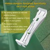Gutter Hangers,Hidden Hangers for Gutters 6 Inch -100 Pack with