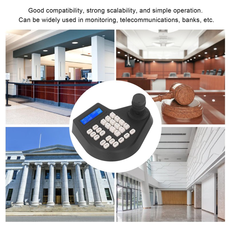 Eujgoov 2D PTZ Controller Mini Analog PTZ Camera Keyboard PTZ