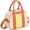 YONEX Tennis Bag, Water Repellent, Mini Shoulder Bag, White/Orange BAG2554