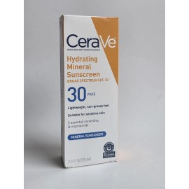 CeraVe Hydrating Mineral Face Sunscreen Lotion - SPF 30 - 2.5oz