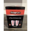 Snap-On SPP02B2022 4 Piece Drinkware Set (Frosted Pint Glass, Red