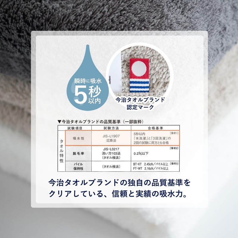 Trampalan Imabari Towel, Face Towel, Set of 3, Fluffy, Absorbent,