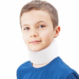 HKJD Kids Neck Brace for Neck Pain and Support, Soft Foam Cervical Collar Adjustable Youth Neck Support for Childrens Whiplash and Childs Torticollis Neck Stabilizer
