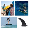 MUXSAM 1 x surfboard fin surf thruster black nylon for