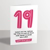 19th Birthday Card - Funny Joke for 19 Year Old