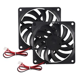 DC 5V 8010 Fan 3D Printer 80 x 80 x 10 Brushless Fan 80 mm for 3D Printer PC CPU Computer Case Fan Cooler Pack of 2
