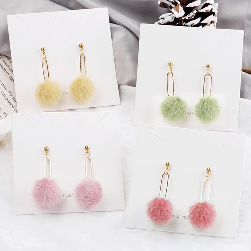 Fur Balls, 6 Colors, 36 Pieces, 0.6 inches (15 mm),