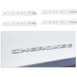 Reflective Concepts Cherokee Door Emblem Overlay Decal Stickers - Fits: 2014-2023 Jeep Cherokee - (Color: Reflective Light Silver)