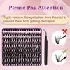 Flomitta Lash Clusters Kit 10-16mm Natural Cluster Eyelash Extensions Kit