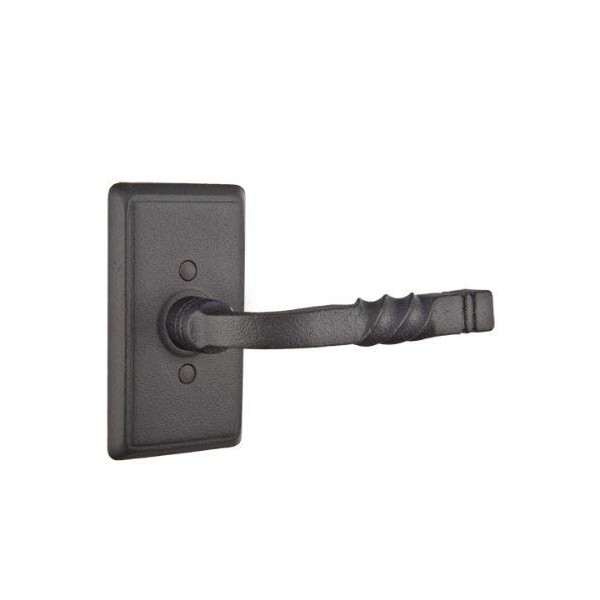 EMTEK #3 Wrought Steel Rosette Privacy Set with Matching Finish