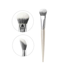 LASHIDOL Diagonal Cut Cheek Brush, Makeup Brush, Soft High Density, For Both Powder/Cream, Fluffy Touch Like a Cat, Makeup Brush Set, For Beginners, Perfect Fit To Your Skin, Light & Smoothly