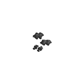 Trixter Kit Equipo De Protección Para Patinar Niños Conjunto De Rodilleras Coderas Y Muñequeras Color Negro