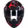 ILM Armor Red Full Face Motorcycle Helmets Mirrored&Clear Visors 2