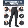 FREE SOLDIER Men's Warm Windproof Winter Fleece Lined Pants Hiking