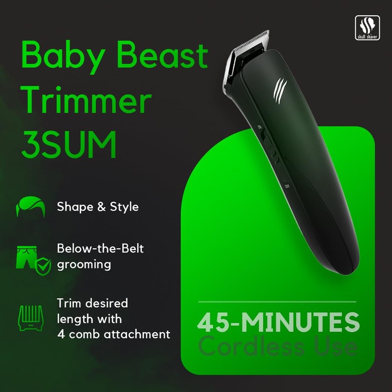 Skull Shaver Baby Beast Trimmer 3SUM – The Powerful, Precise