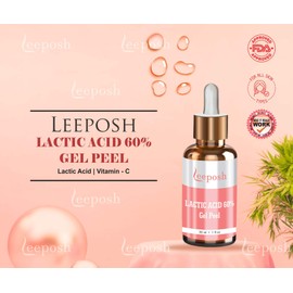 Leeposh 60% Lactic Acid Peel Gel kit Lactic Peel Rejuvenating Anti-ageing Brightening Glow Kit