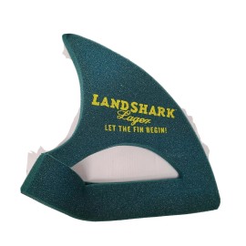 Margaritaville Vintage Margaritaville Landshark Lager Beer Foam Shark Fin Hat Let The Fin Begin