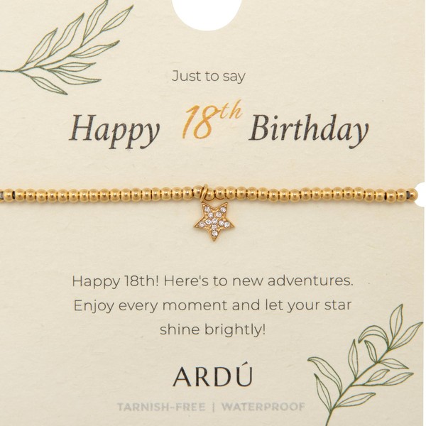 Ardú Happy Birthday Bracelet - Beaded Stainless Steel Bracelet with