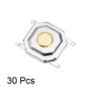 uxcell 30PCS 5x5x1.5mm Momentary PCB Surface Mounted Devices SMT Mount