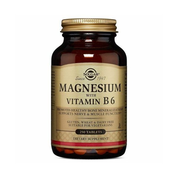 Magnesium with Vitamin B6 250 Tabs  by Solgar