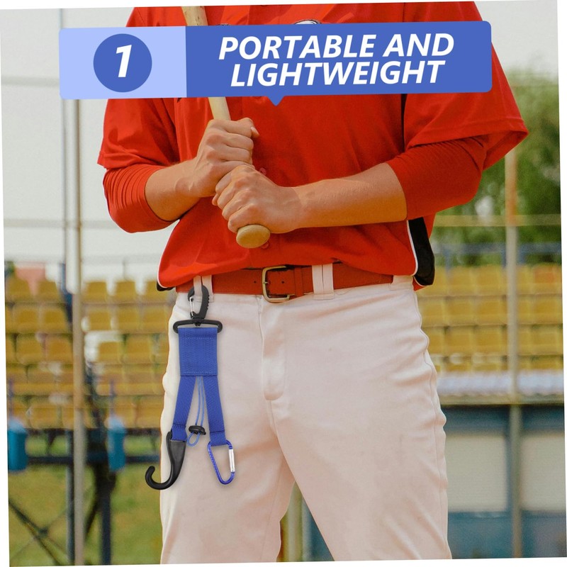 BESPORTBLE Baseball Gear Holder Hooks and Webbing for Helmets Gloves