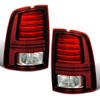 LED Tail Lights Compatible with 2013-2018 Dodge RAM 1500 2500 3500 Rear Lights Assemblies Replacement with LED Bulbs and Harness (1 Pair Red Black RAM 1500 Tail Lights)