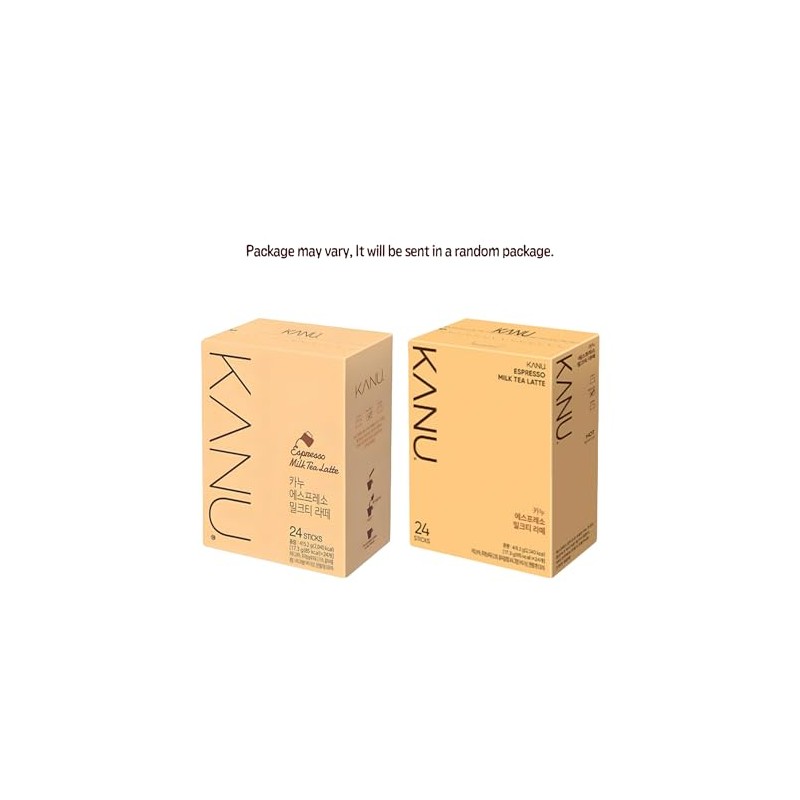 Maxim KANU Espresso Milk Tea Latte Coffee, 17g per Stick,
