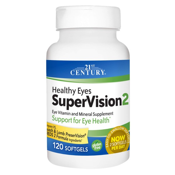 21st Century Healthy Eyes SuperVision2 Softgels, 120 Count