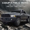 PIT66 Fog Lights w/Bulbs Compatible with DODGE RAM 1500 1994-2001/DODGE