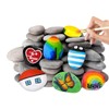 Pack of 10 Stones for Painting, Pebbles for Painting, Flat,