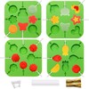 Bettoor Lollipop Molds Shape, 4Pcs Silicone Molds for Lollipop, 3D