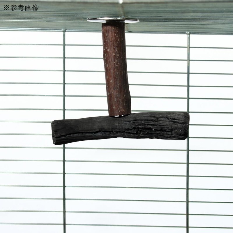 Binchotan Charcoal Perch for Bird Claw Sharpener, T-Shape, For Cages
