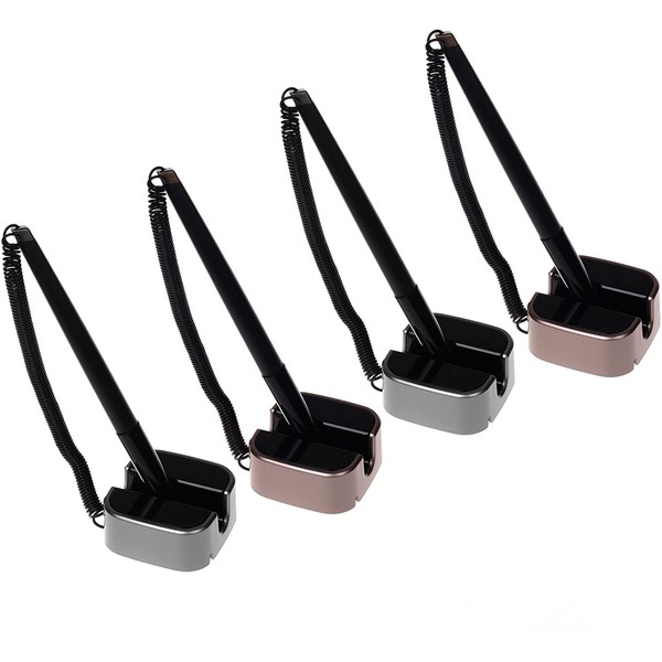 SoftRound 4 Pcs Desktop Gel Ink Pen/Counter Pens with Adhesive-Backed