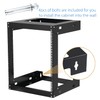 6U Wall Mount Rack Open Frame 19 Inch Server Equipment