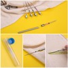 Punch Needle Set Wooden Handle Stainless Steel Ergonomic Easy Operation