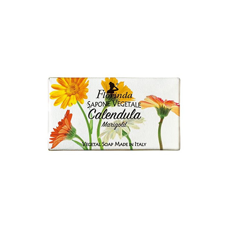 Florinda Spring Flowers Marigold Vegetal Soap Bar 100 G 3.5
