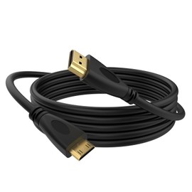 Mini HDMI to HDMI Cable, Camera to TV Monitor HDMI Cable Compatible with Canon Camera EOS R, EOS RP, EOS 5D Mark IV, EOS 6D Mark II, Nikon D3500 D3300 D7500 D850 D500, Camcorder, Tablet, Projector