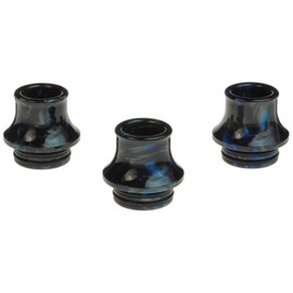 Armerah Cone 810 Drip Tip eCig Mouthpiece Short/Big Epoxy Resin 3 Pack Black