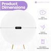 Spandex Round Arch Backdrop Cover 150cm White – Stretch-Fit Wrinkle-Resistant