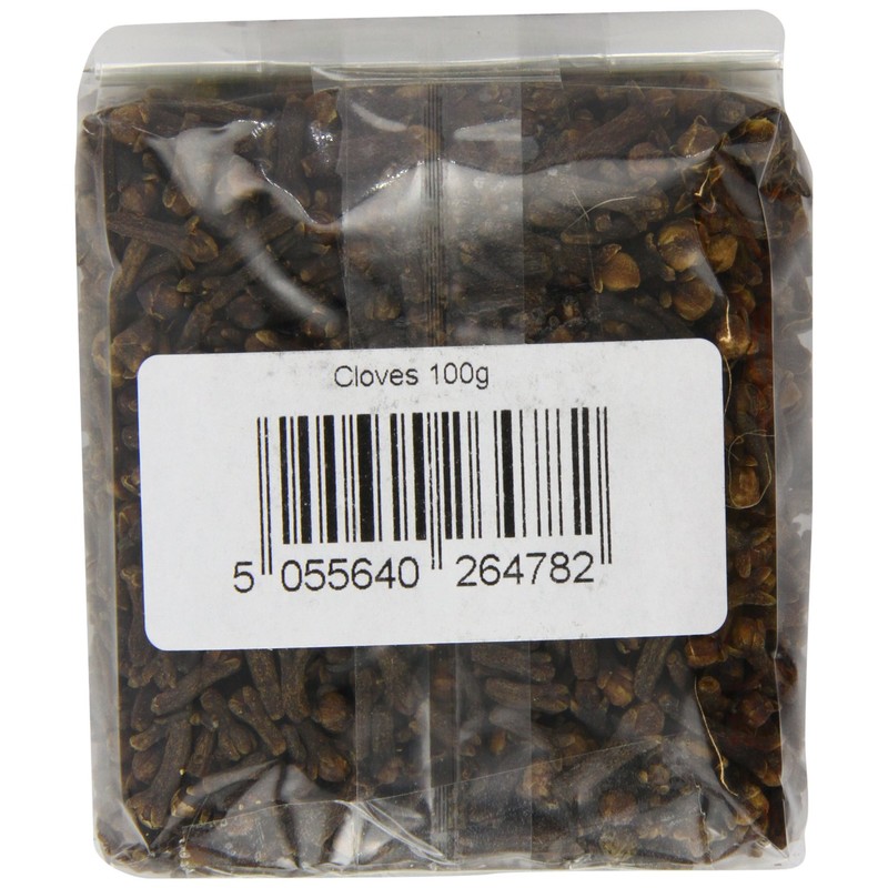 JustIngredients Essentials Cloves 100g, Whole Cloves for Tea, Water and