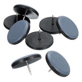 sourcing map 8Pcs Nail on Furniture Sliders, 1-1/2"(38mm) Round Furniture Glides Sliders, Chair Furniture Glides Pads, Chair Leg Protector Pads Furniture Pads for Sofas, Cabinets, Light Blue