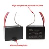CBB61 4.5uf+5uf+7uf 4-Wire 350V AC Ceiling Fan Capacitor - 50/60