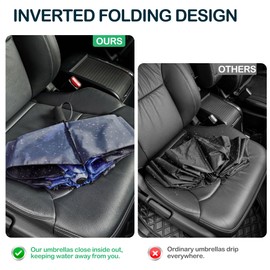 ACEIken Umbrella Reverse Close Folding Windproof Travel Umbrella - Compact and Portable for Easy Carrying with Auto Open-Close - for Men and Women-Starry Sky