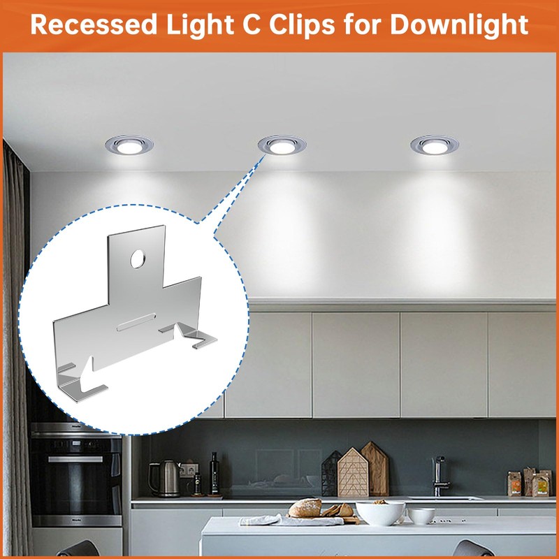 34 PCS Recessed Light Clip Kit for Retrofitting Recessed Light