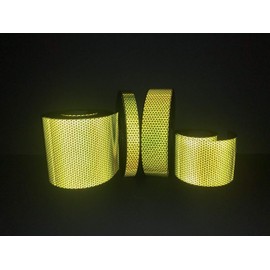 Oralite V98 Lime Yellow Reflective Tape Reflexite Orafol Prismatic Safety Tape 1", 2", 4", 6" (4" x20')