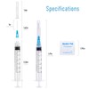 Ylemnf 3cc Syringe 3ml 23 Gauge 1 Inch 25mm with