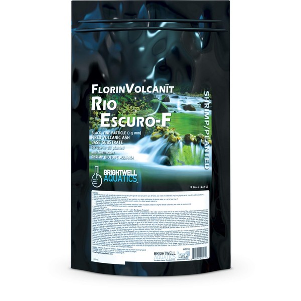 Brightwell Aquatics FlorinVolcanit Rio Escuro-F - Fine Black Volcanic Ash